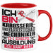 Karosserie- und Fahrzeugbaumechaniker Ausbildung Tasse Geschenk Ich Bin Karosserie- und Fahrzeugbaumechaniker In Der Ausbildung Ich Darf Das Geschenkidee Spruch Rot Trendation