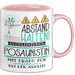Posaunistin Tasse Geschenk Lustig Abstand Halten Hochleistungs-Posaunistin Mit Drang Zur Perfektion Bei Der Arbeit Rosa Trendation
