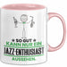 Jazz-Enthusiast Geschenk Tasse So Gut Kann Nur Ein Jazz-Enthusiast Aussehen Geschenkidee Kaffee-Becher Rosa Trendation