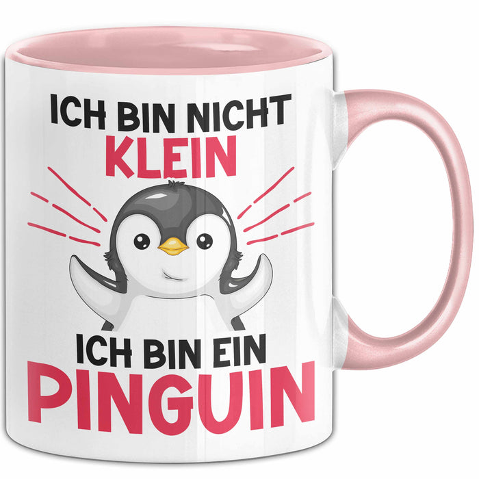 Lustige Tasse Geschenk Pinguin Mit Sonnenbrille Cooles Design Rosa Trendation