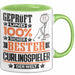 Curlingspieler Geschenk Lustiger Spruch für Curlingspieler Geschenkidee Bester Curlingspieler Der Welt Grün Trendation