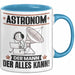 Astronom Tasse Geschenk für Astronom Der Mann Der Alles Kann Geschenkidee zum Geburtstag Blau Trendation