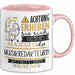 Musikredakteurin Tasse Geschenk Lustiger Spruch Bitte Erheben Sie Sich Seine Majestät Die Musikredakteurin Betritt Den Raum Rosa Trendation