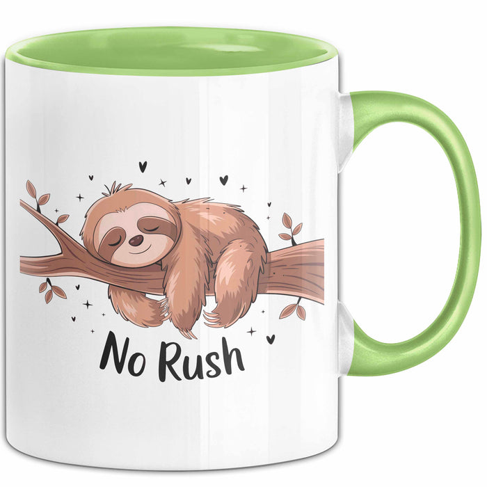 Faultier Liebhaber Tasse Geschenk Lustige Geschenkidee Spruch Für Langsames Leben Fans Grün Trendation