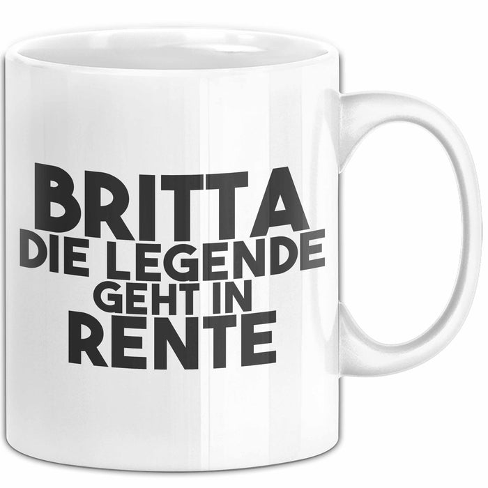 Britta Tasse Britta – Die Legende Geht In Rente Geschenk