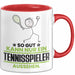 Tennisspieler Geschenk Tasse So Gut Kann Nur Ein Tennisspieler Aussehen Geschenkidee Kaffee-Becher Rot Trendation