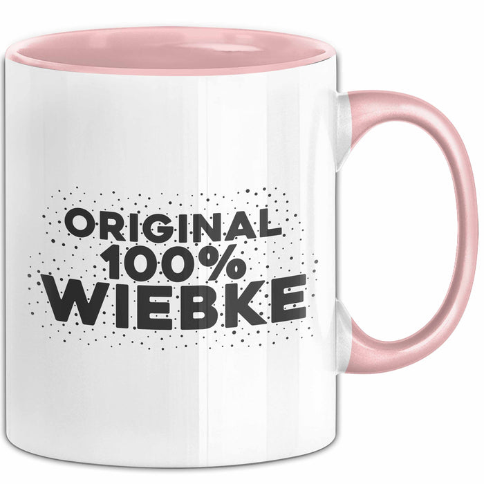 Wiebke Tasse Original 100% Wiebke Geschenk Rosa Trendation