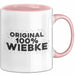 Wiebke Tasse Original 100% Wiebke Geschenk Rosa Trendation