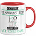 Klangkünstlerin Tasse Geschenk Ich Bin Klangkünstlerin Warum Weil Ich Es Kann Geschenkidee Geburtstag Rot Trendation