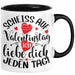 Valentinstag Tasse Geschenk für Ihn Sie Männer Für Paare Freundin Geschenkidee Kaffee-Becher Liebe Ich Liebe dich Jeden Tag Schwarz Trendation