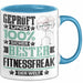 Fitnessfreak Geschenk Lustiger Spruch für Fitnessfreak Geschenkidee Bester Fitnessfreak Der Welt Blau Trendation