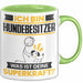 Hundebesitzer Tasse Geschenk für Hundebesitzer Geburtstag Lustiger Spruch Kaffee-Becher Was Ist Deine Superkraft Grün Trendation