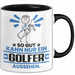 Golfer Geschenk Tasse So Gut Kann Nur Ein Golfer Aussehen Geschenkidee Kaffee-Becher Schwarz Trendation