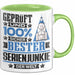 Serienjunkie Geschenk Lustiger Spruch für Serienjunkie Geschenkidee Bester Serienjunkie Der Welt Grün Trendation