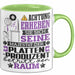 Plattenproduzent Geschenk Tasse Lustiger Spruch Erheben Sie Sich Der Plattenproduzent Betritt den Raum Grün Trendation