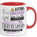 Tierfreundin Tasse Geschenk Lustiger Spruch Bitte Erheben Sie Sich Seine Majestät Die Tierfreundin Betritt Den Raum Rot Trendation