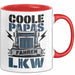 Lkw Fahrer Trucker Tasse Geschenk Lustige Geschenkidee Spruch Coole Papas Fahren Lkw Rot Trendation