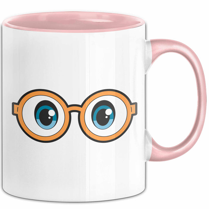 Optiker Tasse Geschenkidee Augenpflege Profi Geschenkidee Lustig Rosa Trendation