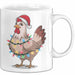 Huhn Weihnachtsfeier Tasse Geschenk Lustige Geschenkidee Spruch Weiß Trendation