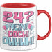 24er Geburtstag Geschenk Männer Frauen 24 Nein Doch Ohhhh Lustiger Spruch Geschenkidee Kaffee-Becher Rot Trendation
