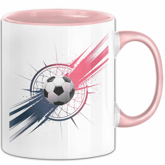Fußballspieler Tasse Geschenk Lustige Geschenkidee Spruch Für Fußball Fans Rosa Trendation