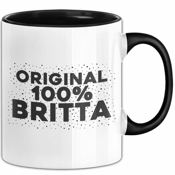 Britta Tasse Original 100% Britta Geschenk Schwarz Trendation