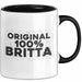 Britta Tasse Original 100% Britta Geschenk Schwarz Trendation