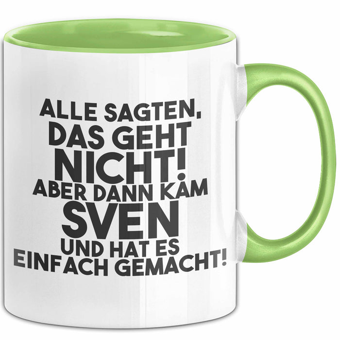 Sven Tasse Alle Sagten Das Geht Nicht, Aber Dann Kam Sven Geschenk