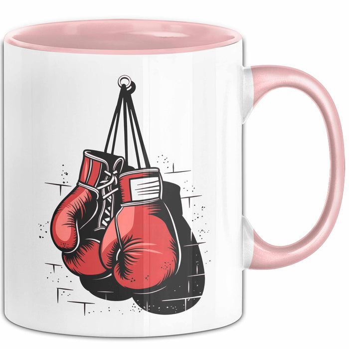 Boxer Tasse Geschenkidee für Kampfchampion Rosa Trendation