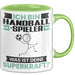 Handballspieler Tasse Geschenk für Handballspieler Geburtstag Lustiger Spruch Kaffee-Becher Was Ist Deine Superkraft Grün Trendation