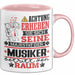 Musiker Geschenk Tasse Lustiger Spruch Erheben Sie Sich Der Musiker Betritt den Raum Rosa Trendation