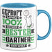 Gärtner Geschenk Lustiger Spruch für Gärtner Geschenkidee Bester Gärtner Der Welt Blau Trendation