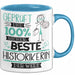 Beste Historikerin Der Welt Tasse Geschenk für Eine Historikerin Geprüft Und Sicher Geschenkidee Geburtstag Weihnachten Blau Trendation