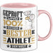 Athlet Geschenk Lustiger Spruch für Athlet Geschenkidee Bester Athlet Der Welt Rosa Trendation