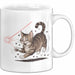 Katzenliebhaber Tasse Geschenkidee für Katzenfreunde Weiß Trendation