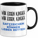Deutschlehrer Unterricht Tasse Geschenk Lustige Geschenkidee Spruch Wir Essen Kinder Trendation