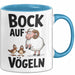 Lustige Tasse Geschenk Bock Auf Voegeln Geschenkidee Witzig Erwachsene Blau Trendation