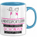 Karatesportlerin Weil Es Keinen Schöneren Beruf Gibt Tasse Geschenk für Eine Karatesportlerin Lustig Blau Trendation