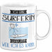 Surferin Tasse Geschenk Ich Bin Surferin Warum Weil Ich Es Kann Geschenkidee Geburtstag Weiß Trendation
