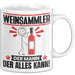 Weinsammler Tasse Geschenk für Weinsammler Der Mann Der Alles Kann Geschenkidee zum Geburtstag Weiß Trendation