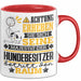 Hundebesitzer Geschenk Tasse Lustiger Spruch Erheben Sie Sich Der Hundebesitzer Betritt den Raum Rot Trendation