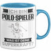 Polo-Spieler Tasse Geschenk für Polo-Spieler Geburtstag Lustiger Spruch Kaffee-Becher Was Ist Deine Superkraft Blau Trendation