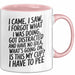 Vergesslich Tasse Geschenk I Came I Saw I Forgot Geschenkidee ADHS Rosa Trendation