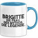 Brigitte Tasse Brigitte – Die Frau. Der Mythos. Die Legende. Geschenk Blau Trendation