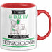 Tierpsychologin Tasse Geschenk Becher Stark Attraktiv Furchtlos Tierpsychologin Lustige Geschenkidee Rot Trendation
