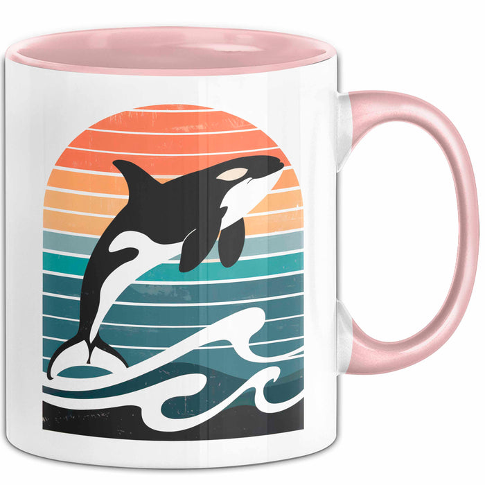 Wal Tier Tasse Geschenk Lustige Geschenkidee Spruch Rosa Trendation