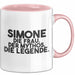 Simone Tasse Simone – Die Frau. Der Mythos. Die Legende. Geschenk Rosa Trendation