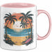 Sommerzeit Tasse Geschenkidee für Sonnenliebhaber Rosa Trendation