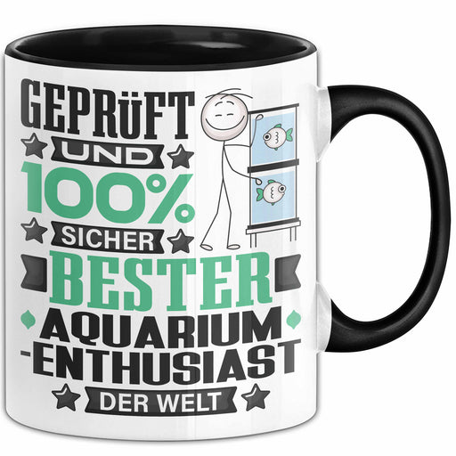 Aquarium-Enthusiast Geschenk Lustiger Spruch für Aquarium-Enthusiast Geschenkidee Bester Aquarium-Enthusiast Der Welt Schwarz Trendation