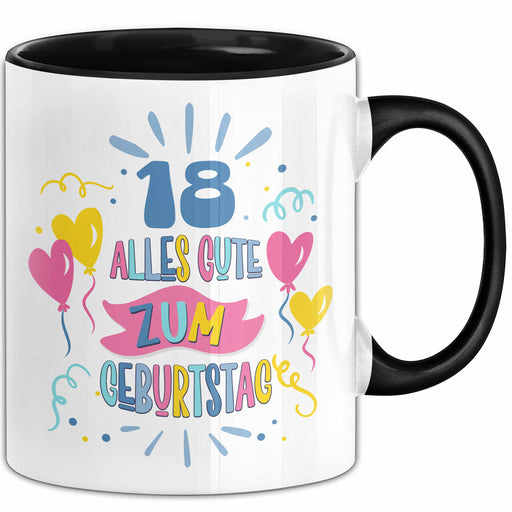 18. Geburtstag Tasse Geschenk Männer Frauen Lustig Alles Gute Zum Geburtstag 18er Geburtstags Grüße Geschenkidee Trendation